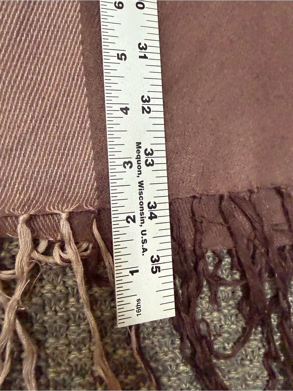 Light Mauve Gradient greys Women's 30 x 72” Scarf - (H &M) - Picture 3 of 7